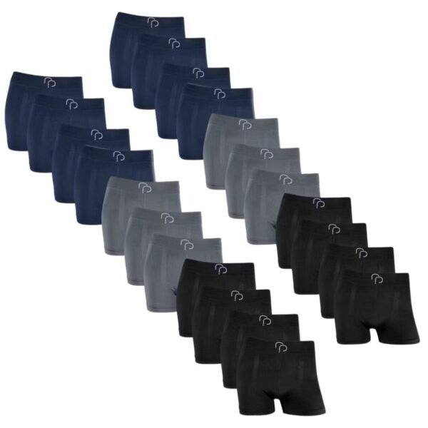 Kit 24 Cuecas Boxer Sem Costura em Microfibra RP