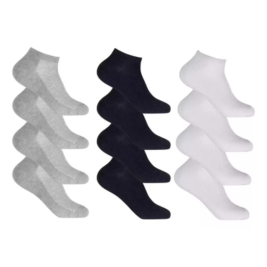 Kit 12 Pares de Meias Soquete Invisível Altomax