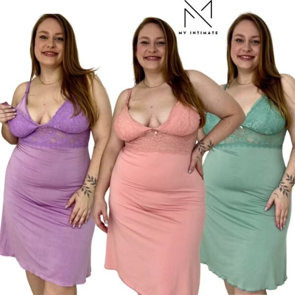 Camisola Amamentação PLUS SIZE Gestante Pós Parto Feminino